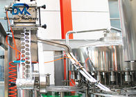 Süt İçecek Sıvı Şişeleme Makinesi Yüksek Dolum Hassasiyeti Kompakt Yapı