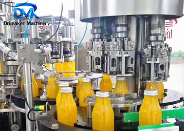 Alüminyum Kapak Sızdırmazlık Sistemli Yüksek Hızlı Cam Şişe Dolum Makinesi