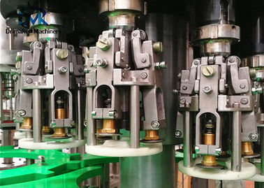 Alüminyum Kapak Sızdırmazlık Sistemli Yüksek Hızlı Cam Şişe Dolum Makinesi